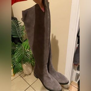 Barneys New York Boots Suede Grey